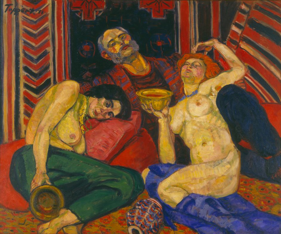 Painting by Georg Tappert, Oil on canvas, 125 x 151 cm 