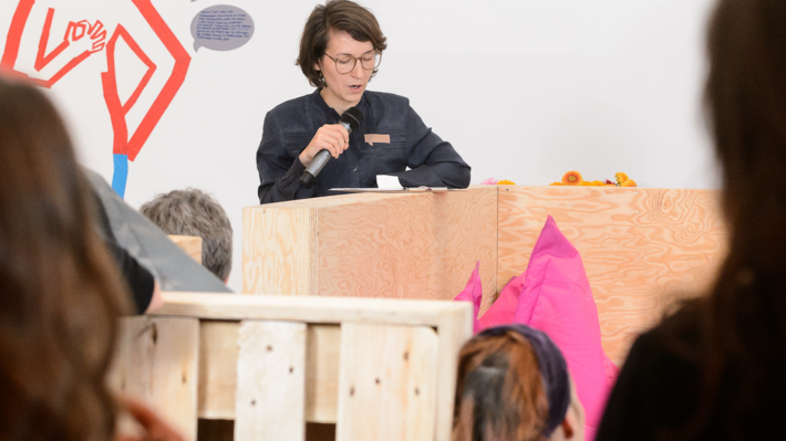 Finissage des Projektraums "Dada ist hier!" in der Berlinischen Galerie, 7.11.2016, Foto: Harry Schnitger