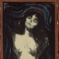 Edvard Munch, Madonna (Liebende Frau), 1895/1902