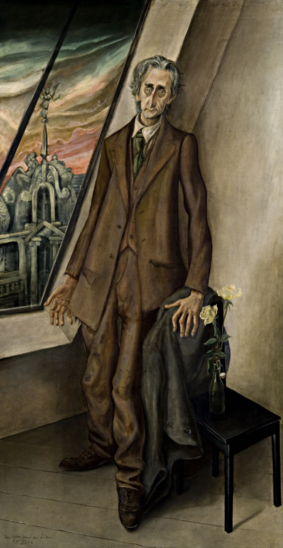Painting by Otto Dix, oil and tempera on canvas, 226 x 120 cm