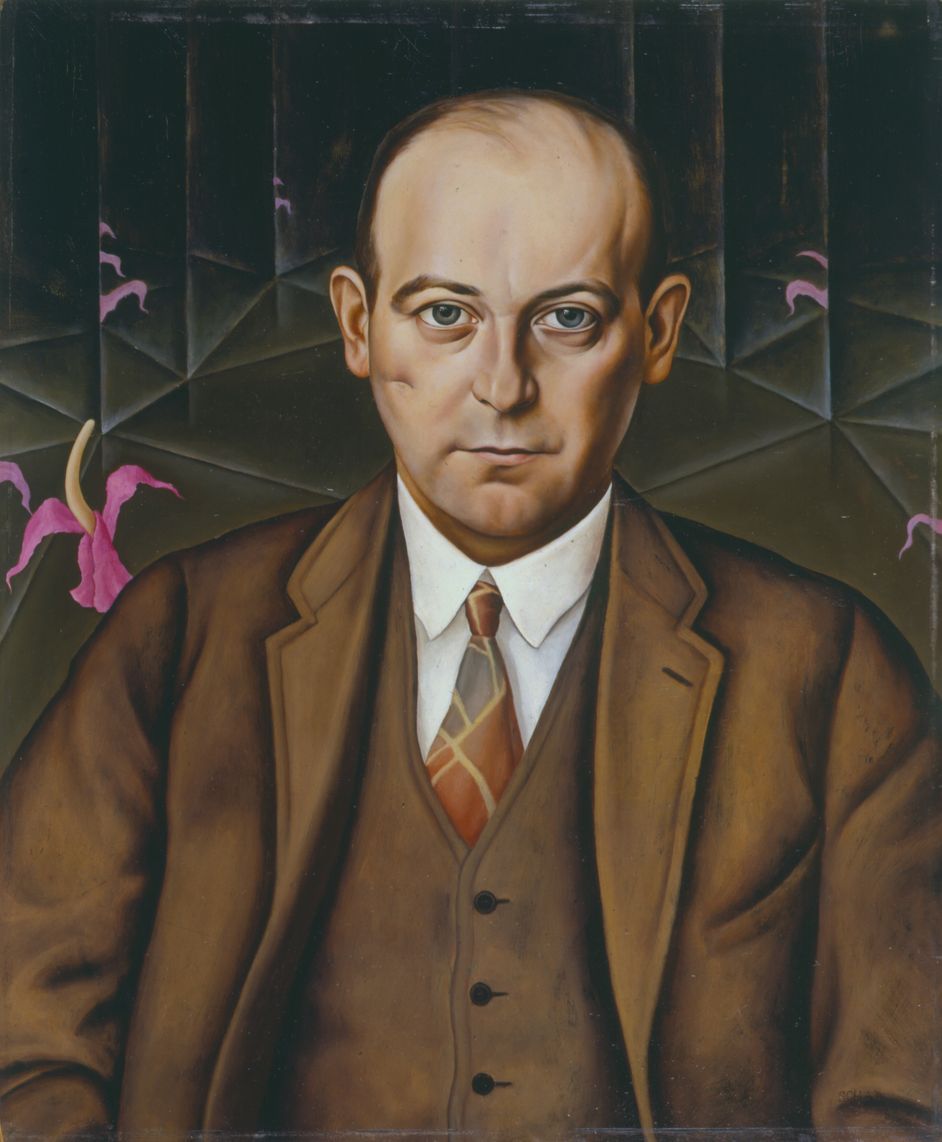 Painting by Christian Schad, Oil on Wood, 61 x 50 cm 