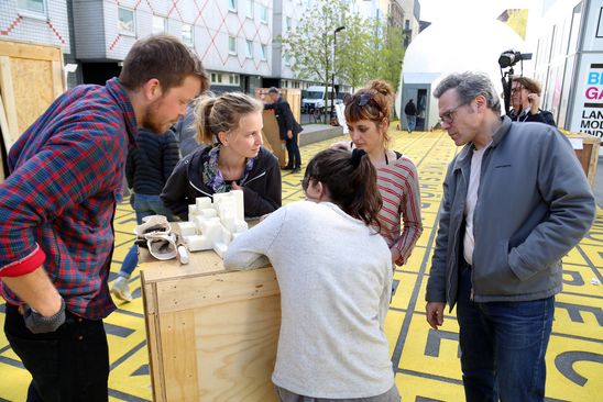 Bauworkshop am Küchenmonument, 16.4.2015, Foto: Jirka Jansch