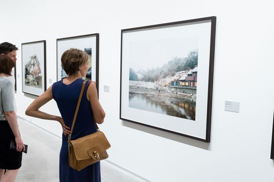 Eröffnung der Ausstellung "Fotografierte Ferne. Fotografen auf Reisen (1880–2015)" in der Berlinischen Galerie, 18.5.2017, Foto: Harry Schnitger