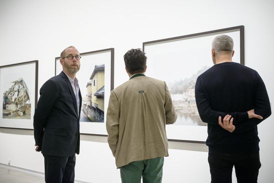 Preview zur Ausstellung "Die fotografierte Ferne. Fotografen auf Reisen (1880–2015)", 17.5.2017, Foto: Hannes Wiedemann