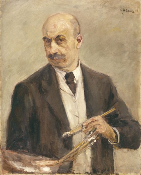 Gemälde von Max Liebermann, Öl auf Leinwand, 88 x 70 cm