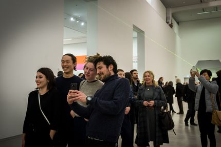 Eröffnung der Ausstellung "Carsten Nicolai. Tele" in der Berlinischen Galerie, 22.3.2018, Foto: Harry Schnitger Eröffnung der Ausstellung "Carsten Nicolai. Tele" in der Berlinischen Galerie, 22.3.2018, Foto: Harry Schnitger