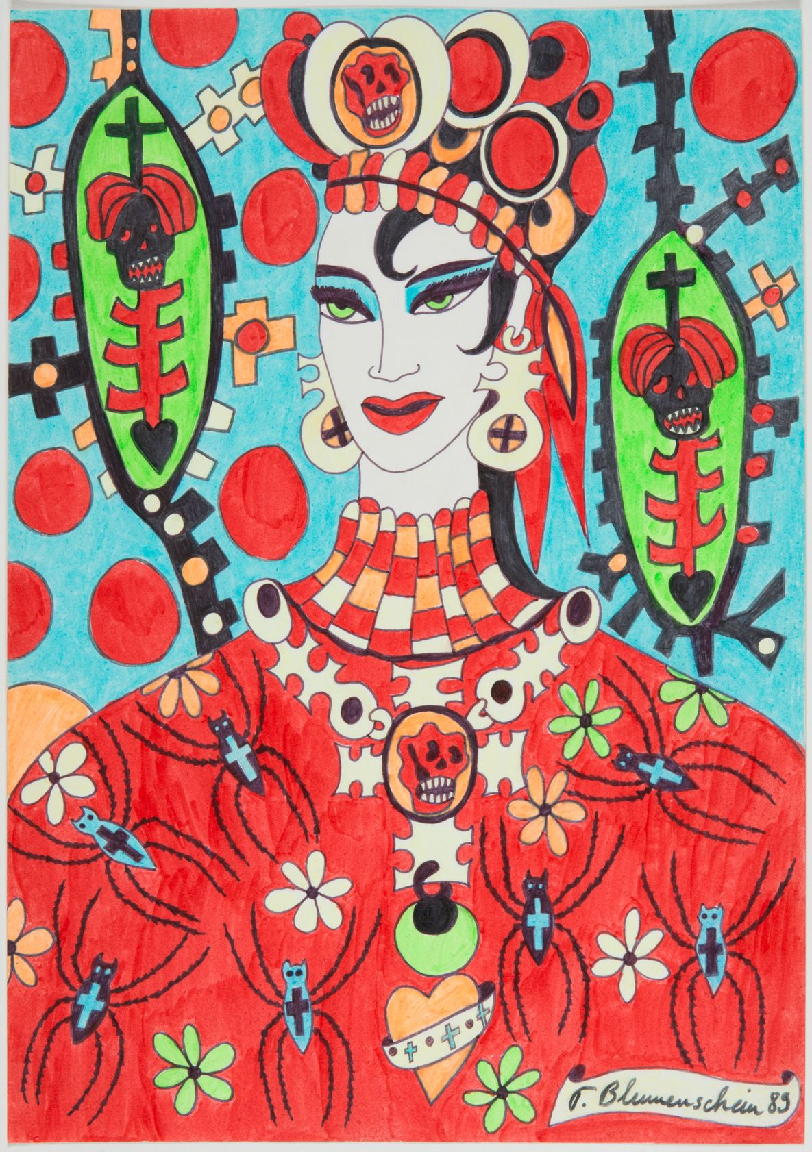 Tabea Blumenschein, Ohne Titel (Red Queen), 1989 © Townes / Shoko Kawaida / Harald Blumenschein, Foto: Kai-Annett Becker Tabea Blumenschein, Ohne Titel (Red Queen), 1989 © Townes / Shoko Kawaida / Harald Blumenschein, Foto: Kai-Annett Becker