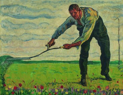 Ferdinand Hodler, Der Mäher, 1909/10, Foto: © Kunstmuseum Bern Ferdinand Hodler, Der Mäher, 1909/10, Foto: © Kunstmuseum Bern