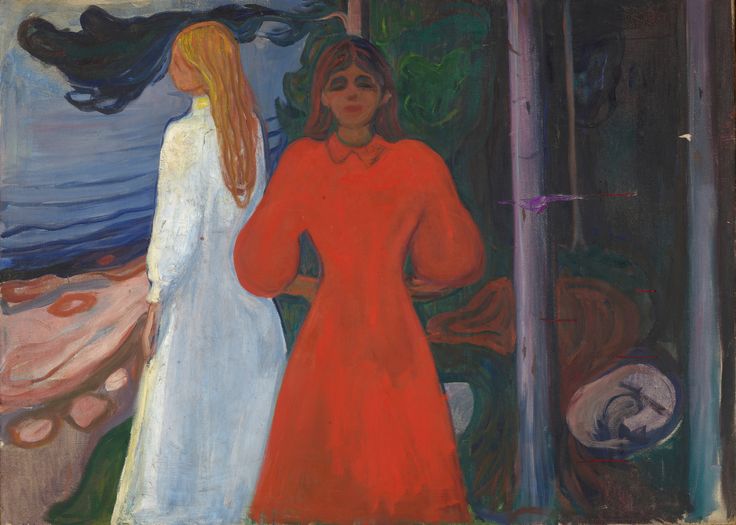 Edvard Munch, Rot und Weiß, 1899–1900