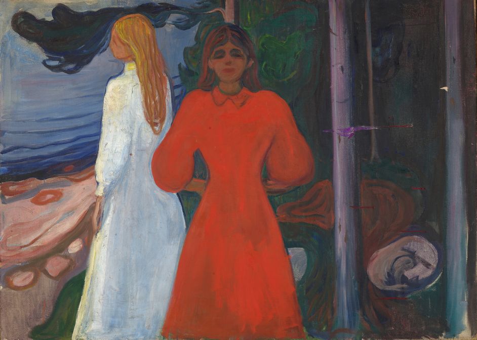 Edvard Munch, Rot und Weiß, 1899–1900