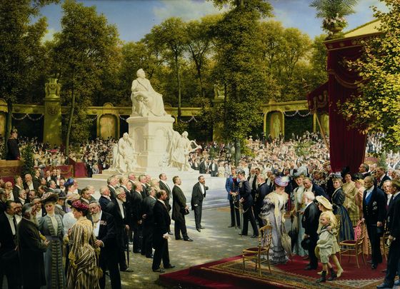 Anton von Werner, Unveiling of the Richard-Wagner-Monument in the Tiergarten, 1908, Credits expired 