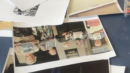 Sammlung von ausgedruckten Fotos