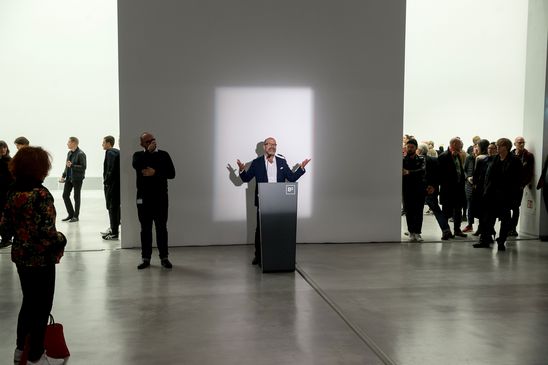 Eröffnung der Ausstellung "Monica Bonvicini. 3612,54 m³ vs 0,05 m³" in der Berlinischen Galerie, 15.9.2017, Foto: Harry Schnitger