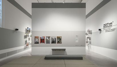 Guerilla Architects, Ausstellungsansicht "Revisited. Zu Besuch in Wohnhäusern der 80er Jahre“, Foto: © Phil Dera Guerilla Architects, Ausstellungsansicht "Revisited. Zu Besuch in Wohnhäusern der 80er Jahre“, Foto: © Phil Dera