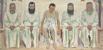 Ferdinand Hodler, Die Lebensmüden, um 1892, Stiftung für Kunst, Kultur und Geschichte, Winterthur, Foto: © SIK-ISEA, Zürich (Philipp Hitz) Ferdinand Hodler, Die Lebensmüden, um 1892, Stiftung für Kunst, Kultur und Geschichte, Winterthur, Foto: © SIK-ISEA, Zürich (Philipp Hitz)