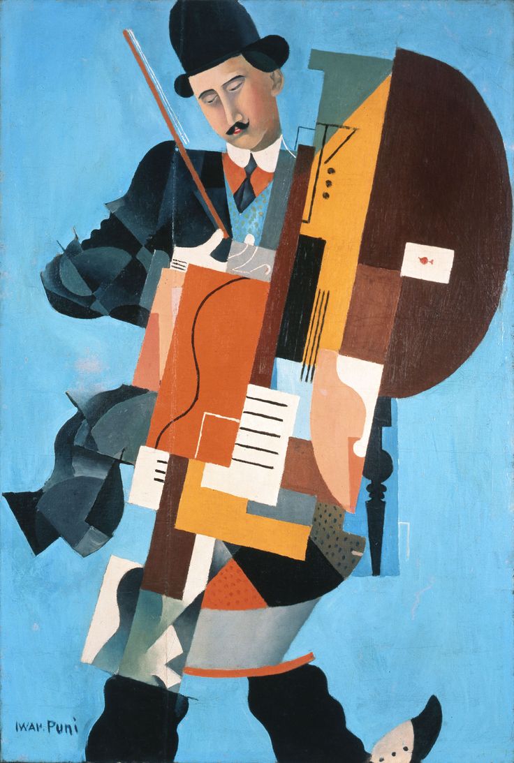 Iwan Puni, Synthetischer Musiker, 1921, © VG Bild-Kunst, Bonn 2023 Iwan Puni, Synthetischer Musiker, 1921, © VG Bild-Kunst, Bonn 2023
