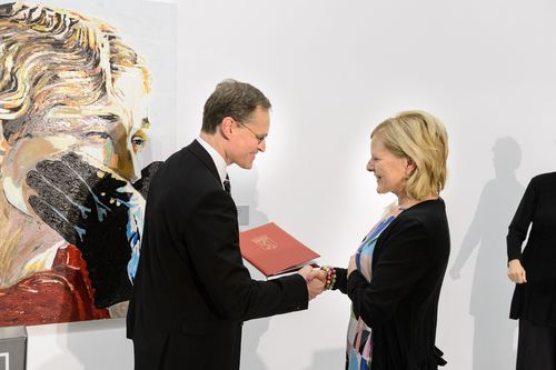 Eröffnungen und Verleihungen der Hannah-Höch-Preise 2016 an Cornelia Schleime und Tatjana Doll, 24.11.2016, Foto: Harry Schnitger Eröffnungen und Verleihungen der Hannah-Höch-Preise 2016 an Cornelia Schleime und Tatjana Doll, 24.11.2016, Foto: Harry Schnitger