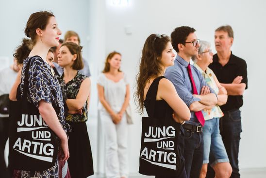 Art After Work zur Ausstellung "Loredana Nemes. Gier Angst Liebe", 5.7.2018, Foto: Oana Popa