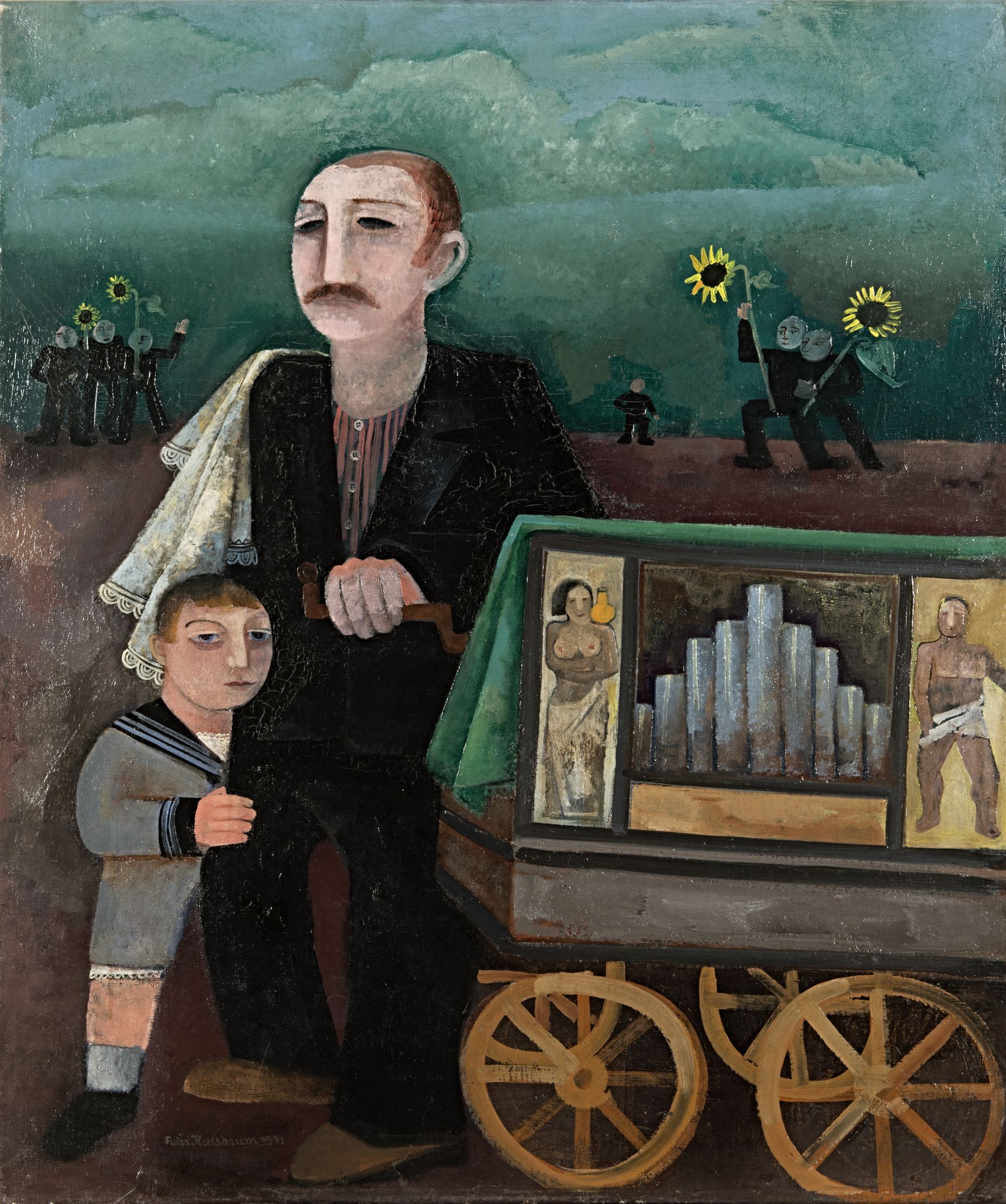 Gemälde von Felix Nussbaum, Öl auf Leinwand, 88 x 73 cm