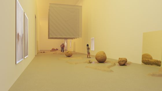 Jeewi Lee, draft installation GASAG Art Prize 2026, Berlinische Galerie, courtesy of Jeewi Lee & Phillip C. Reiner