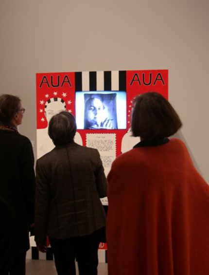 Eröffnung der Ausstellung "Dorothy Iannone. This Sweetness Outside of Time" in der Berlinischen Galerie, 18.2.2014, Foto: Amin Akhtar Eröffnung der Ausstellung "Dorothy Iannone. This Sweetness Outside of Time" in der Berlinischen Galerie, 18.2.2014, Foto: Amin Akhtar