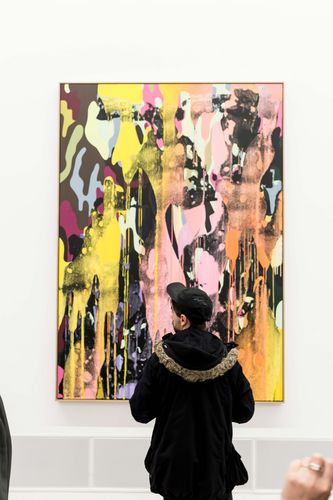 Eröffnung der Ausstellung von Christine Streuli, Fred-Thieler-Preisträgerin 2017, 17.3.2017, Foto: Harry Schnitger Eröffnung der Ausstellung von Christine Streuli, Fred-Thieler-Preisträgerin 2017, 17.3.2017, Foto: Harry Schnitger