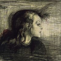 Edvard Munch, Das kranke Kind I, 1896