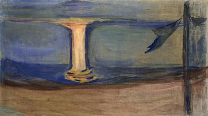 Edvard Munch, Mondschein auf dem Meer (Der Reinhardt-Fries), 1906–1907, Foto: © bpk / Nationalgalerie, SMB / Jörg P. Anders Edvard Munch, Mondschein auf dem Meer (Der Reinhardt-Fries), 1906–1907, Foto: © bpk / Nationalgalerie, SMB / Jörg P. Anders