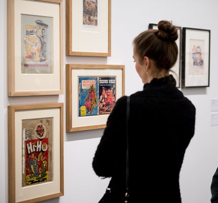 Eröffnung der Ausstellung "Eduardo Paolozzi. Lots of Pictures, Lots of Fun" in der Berlinischen Galerie, 8.2.2018, Foto: Harry Schnitger Eröffnung der Ausstellung "Eduardo Paolozzi. Lots of Pictures, Lots of Fun" in der Berlinischen Galerie, 8.2.2018, Foto: Harry Schnitger