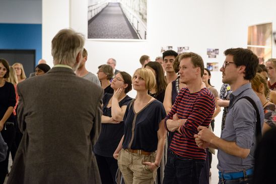 Art After Work zur Ausstellung "Fotografierte Ferne", 6.7.2017, Foto: Hannes Wiedemann