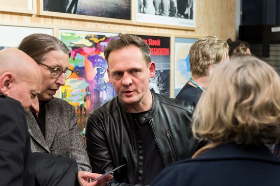 Eröffnung der Ausstellung "Carsten Nicolai. Tele" in der Berlinischen Galerie, 22.3.2018, Foto: Harry Schnitger