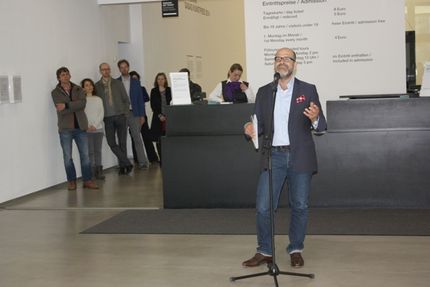 Eröffnung der Ausstellung "Ignacio Uriarte. Acht Stunden zählen" in der Berlinischen Galerie, 3.5.2014, Foto: Carolin Wagner Eröffnung der Ausstellung "Ignacio Uriarte. Acht Stunden zählen" in der Berlinischen Galerie, 3.5.2014, Foto: Carolin Wagner