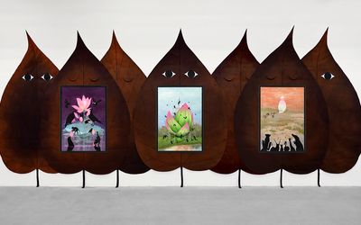 Böhler & Orendt: The Spirit of the B·U·D or The Sweet Certainty of Deliverance from the Darkness that Surrounds Us (Installationsansicht, Detail), 2021