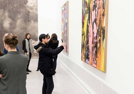 Eröffnung der Ausstellung von Christine Streuli, Fred-Thieler-Preisträgerin 2017, 17.3.2017, Foto: Harry Schnitger Eröffnung der Ausstellung von Christine Streuli, Fred-Thieler-Preisträgerin 2017, 17.3.2017, Foto: Harry Schnitger