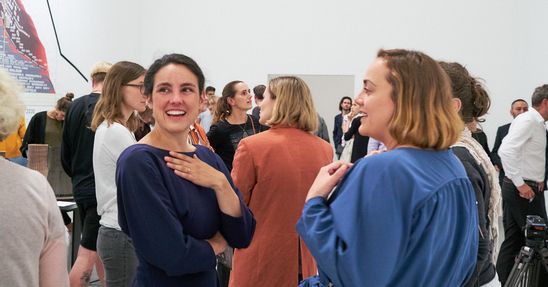 Art After Work von Jung und Artig (den jungen Freunden der Berlinischen Galerie) zur Ausstellung "realities:united. Fazit", 17.7.2019, Foto: Dovilė Aleksaitė