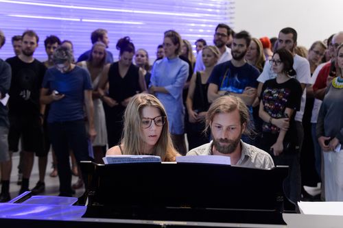 Eröffnung der Ausstellung "Andreas Greiner. Agentur des Exponenten", GASAG Kunstpreis 2016 in der Berlinischen Galerie, 14.9.2016, Foto: Harry Schnitger Eröffnung der Ausstellung "Andreas Greiner. Agentur des Exponenten", GASAG Kunstpreis 2016 in der Berlinischen Galerie, 14.9.2016, Foto: Harry Schnitger