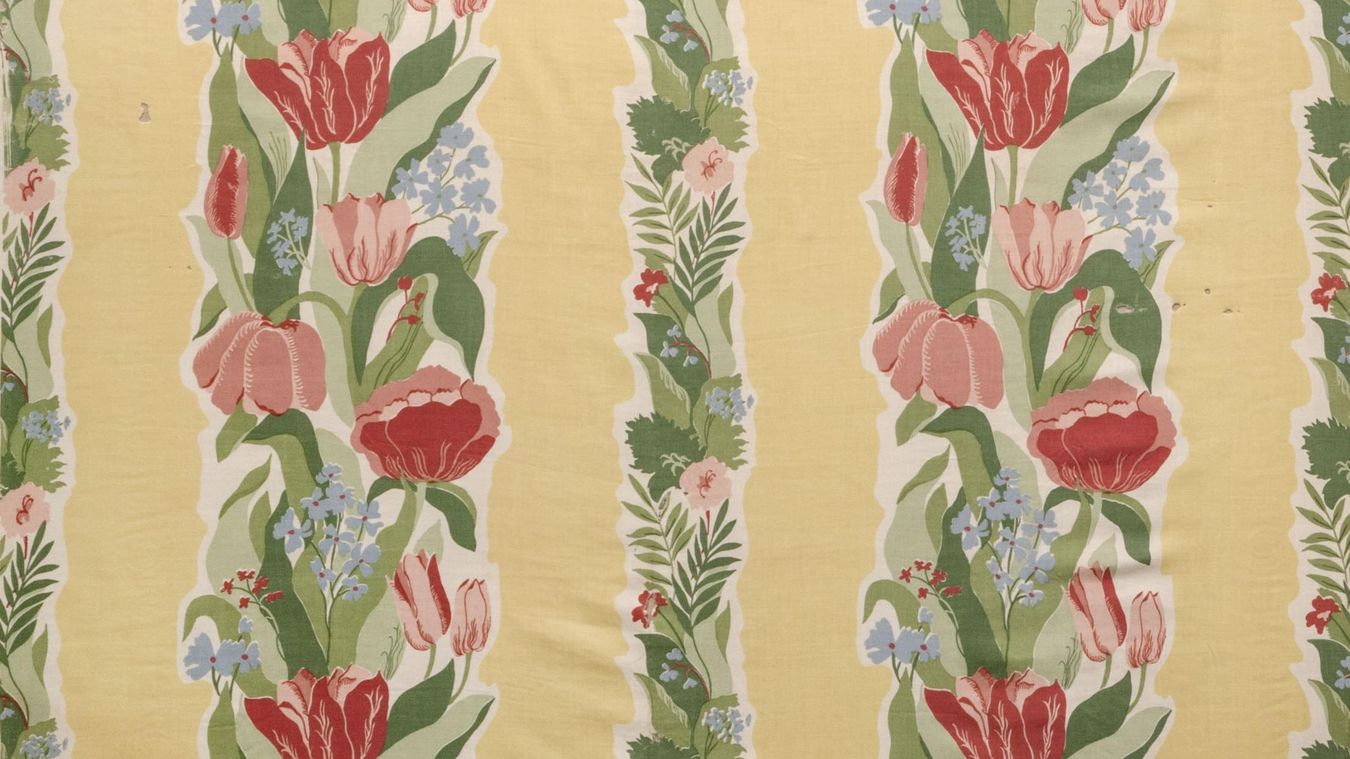 Ruth Hildegard Geyer-Raack, fabric coupon and textile design, c. 1932