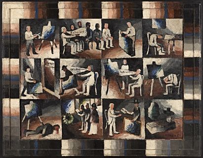 Arthur Segal, Künstlers Erdenwallen "Der Maler", 1921 © Urheberrechte am Werk erloschen, Foto: Kai-Annett Becker Arthur Segal, Künstlers Erdenwallen "Der Maler", 1921 © Urheberrechte am Werk erloschen, Foto: Kai-Annett Becker
