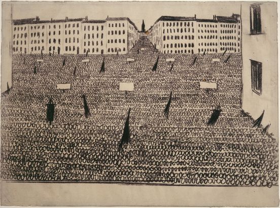 Werner Heldt, Meeting (Parade of the Zeros), 1933-1935