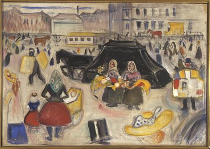 Edvard Munch, Leichenwagen auf dem Potsdamer Platz, 1902, Foto: © MUNCH, Oslo / Sidsel de Jong Edvard Munch, Leichenwagen auf dem Potsdamer Platz, 1902, Foto: © MUNCH, Oslo / Sidsel de Jong