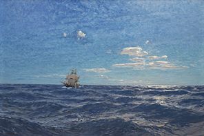 Gemälde von Carl Saltzmann, Öl auf Leinwand, 142,7 x 211,5 cm