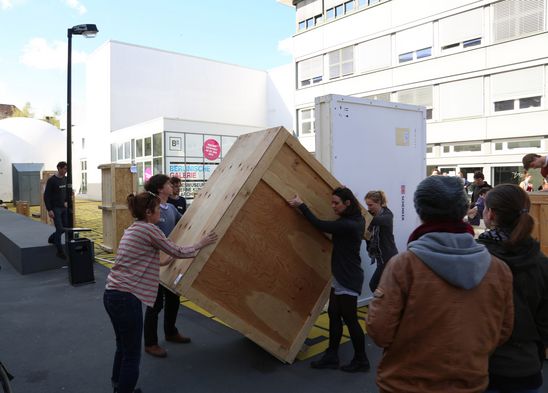 Bauworkshop am Küchenmonument, 16.4.2015, Foto: Jirka Jansch