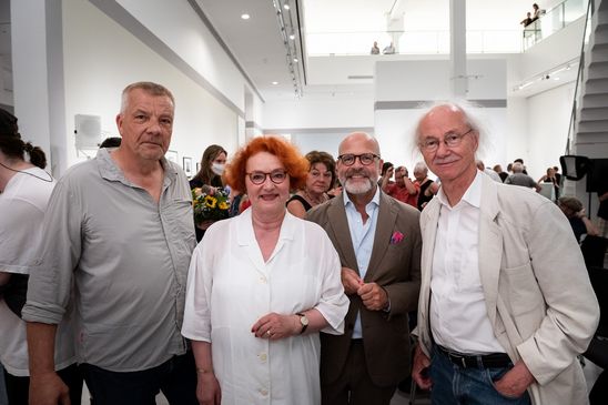 Evelin Förster (Sängerin und Autorin), Dr. Thomas Köhler (Direktor Berlinische Galerie) und Enno Kaufhold (Fotograf)