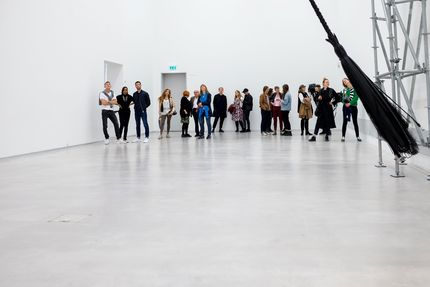 Eröffnung der Ausstellung "Monica Bonvicini. 3612,54 m³ vs 0,05 m³" in der Berlinischen Galerie, 15.9.2017, Foto: Harry Schnitger Eröffnung der Ausstellung "Monica Bonvicini. 3612,54 m³ vs 0,05 m³" in der Berlinischen Galerie, 15.9.2017, Foto: Harry Schnitger