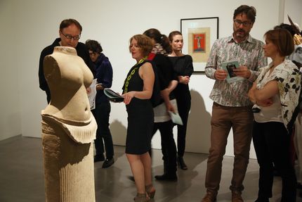 Eröffnung der Ausstellung "Dada Afrika. Dialog mit dem Fremden" in der Berlinischen Galerie, 4.8.2016, Foto: Amin Akhtar Eröffnung der Ausstellung "Dada Afrika. Dialog mit dem Fremden" in der Berlinischen Galerie, 4.8.2016, Foto: Amin Akhtar