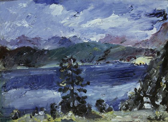 Lovis Corinth, Walchensee mit Lärche, 1921, © Staatliche Museen zu Berlin, Nationalgalerie, bpk, Foto: Jörg P. Anders