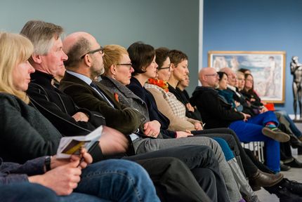 Lesung mit Schauspielerin Sophie Rois aus Klaus Manns "Der fromme Tanz" anlässlich der Ausstellung "Max Beckmann und Berlin", 21.1.2016, Foto: Hannes Wiedemann Lesung mit Schauspielerin Sophie Rois aus Klaus Manns "Der fromme Tanz" anlässlich der Ausstellung "Max Beckmann und Berlin", 21.1.2016, Foto: Hannes Wiedemann