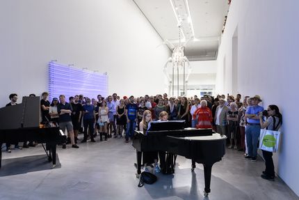 Eröffnung der Ausstellung "Andreas Greiner. Agentur des Exponenten", GASAG Kunstpreis 2016 in der Berlinischen Galerie, 14.9.2016, Foto: Harry Schnitger Eröffnung der Ausstellung "Andreas Greiner. Agentur des Exponenten", GASAG Kunstpreis 2016 in der Berlinischen Galerie, 14.9.2016, Foto: Harry Schnitger