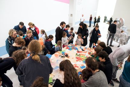 Kindervernissage zur Ausstellung "Eduardo Paolozzi. Lots of Pictures, Lots of Fun" in der Berlinischen Galerie, 11.2.2018, Foto: Barbara Antal Kindervernissage zur Ausstellung "Eduardo Paolozzi. Lots of Pictures, Lots of Fun" in der Berlinischen Galerie, 11.2.2018, Foto: Barbara Antal