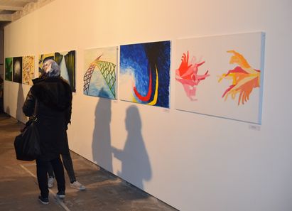 Über-Brücken, Robert-Koch-Schule in Kooperation mit der Berlinischen Galerie, 2015, Foto: Michaela Englert Über-Brücken, Robert-Koch-Schule in Kooperation mit der Berlinischen Galerie, 2015, Foto: Michaela Englert